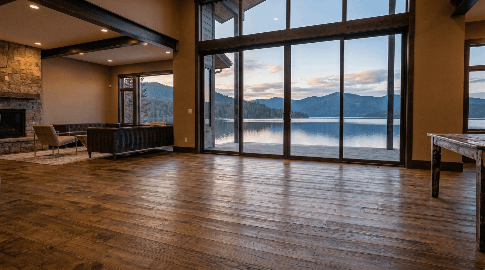 water damage restoration Coeur d'Alene Idaho home restored hardwood floors