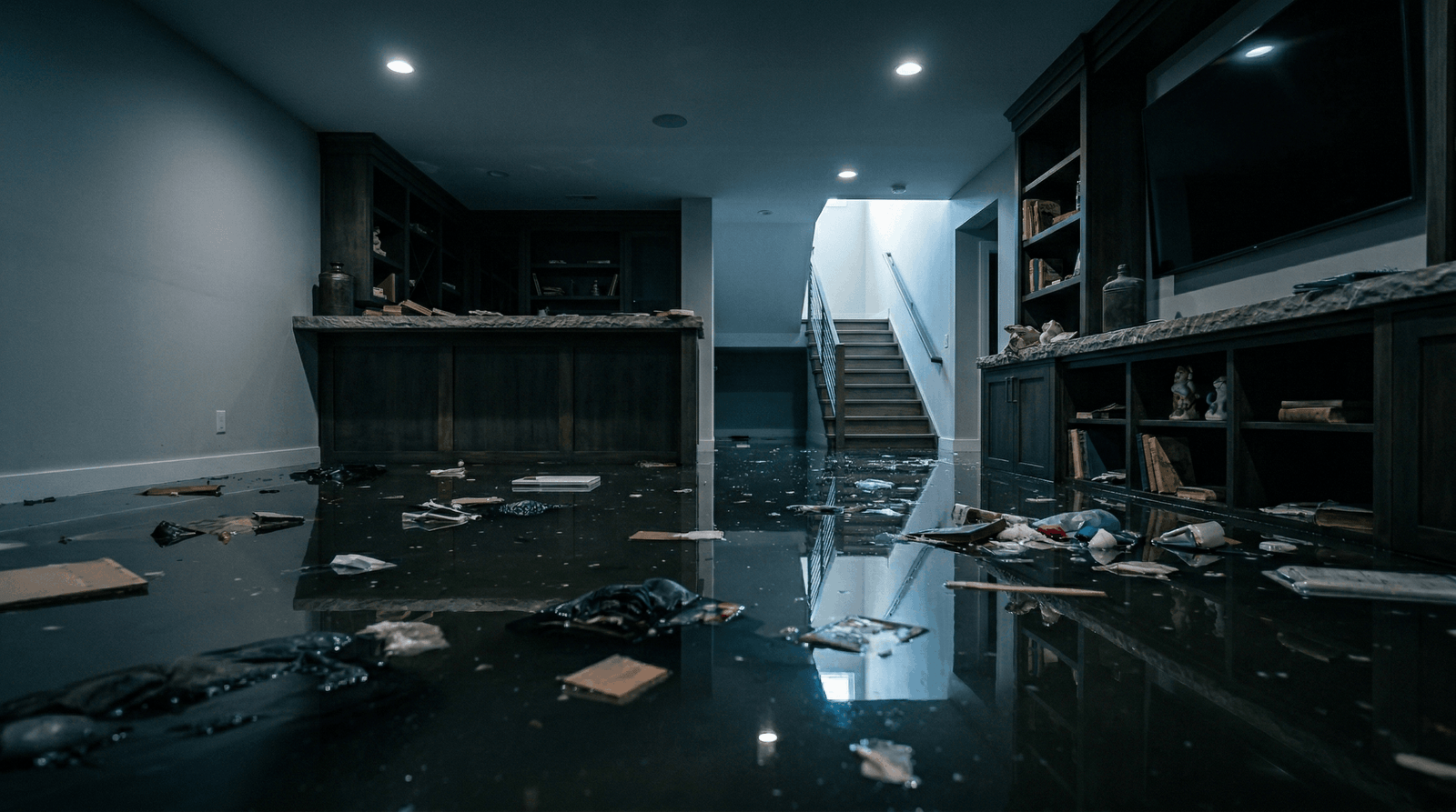 water damage restoration Coeur d'Alene Idaho flooded basement Kootenai County